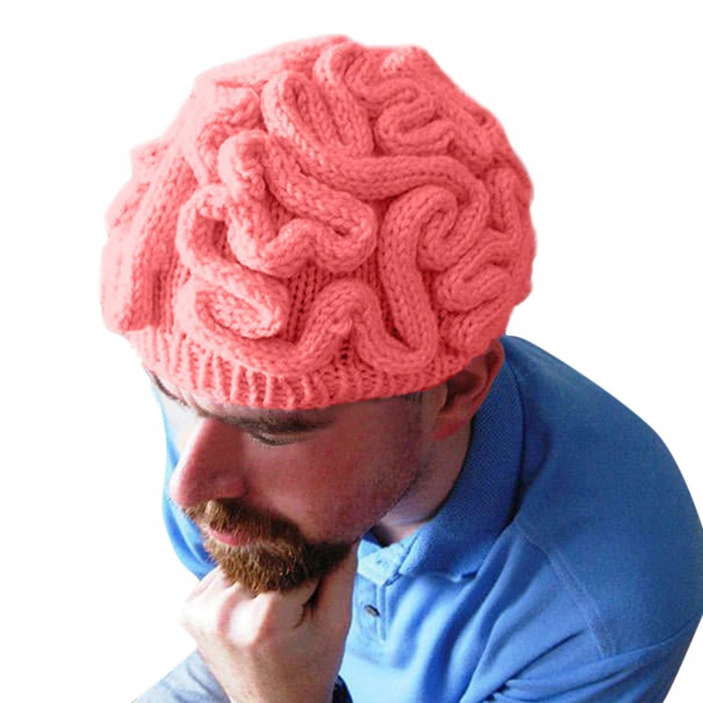 zimowa czapka śmieszna mózg 6 kolorów - 9924151512 - oficjalne archiwum  Allegro