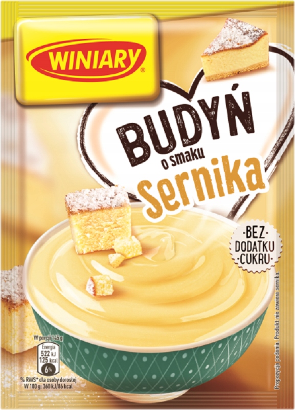 BUDYŃ Winiary SERNIK Bez Cukru DESER Sernikowy 35g