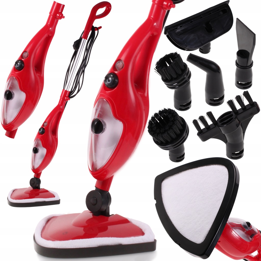 Купить ПАРОВАЯ ШВАБРА Пароочиститель CREASING 11 насадок 1300 Вт ...