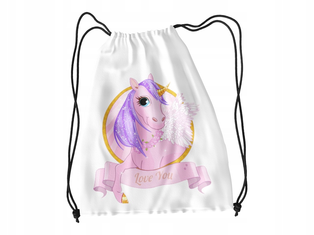 Worek na buty-SPORTOWY -UNICORN - KONIE +IMIĘ