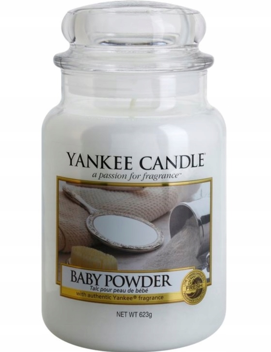 YANKEE CANDLE ŚWIECA BABY POWDER ŚWIECZKA 623g 8198686941 oficjalne
