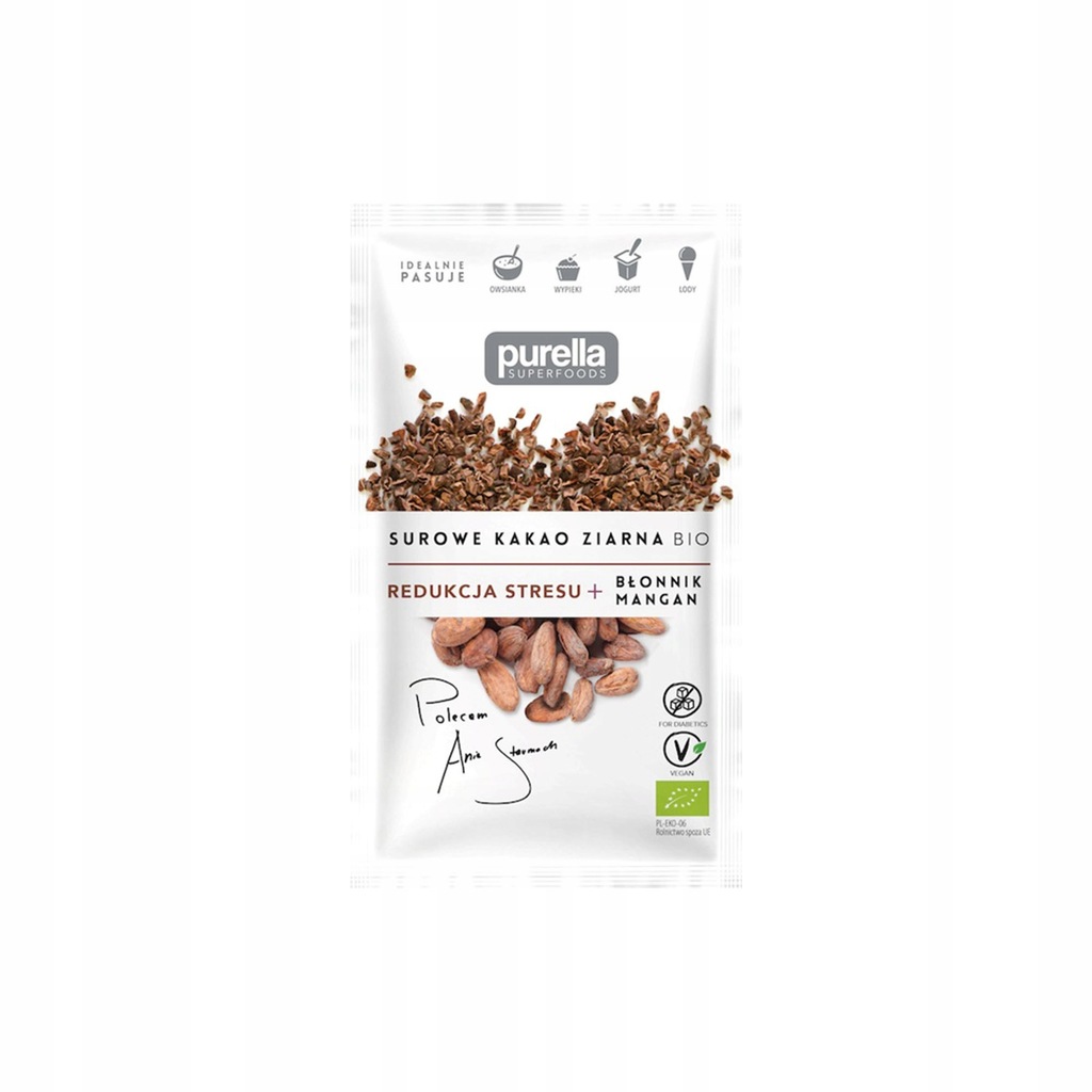 Kruszone ziarno kakao BIO 21 g 10 szt (wielopak)