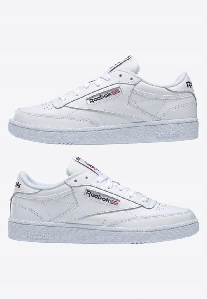 X2D309*REEBOK CLUB C BUTY SPORTOWE BIAŁE 45,5 X01