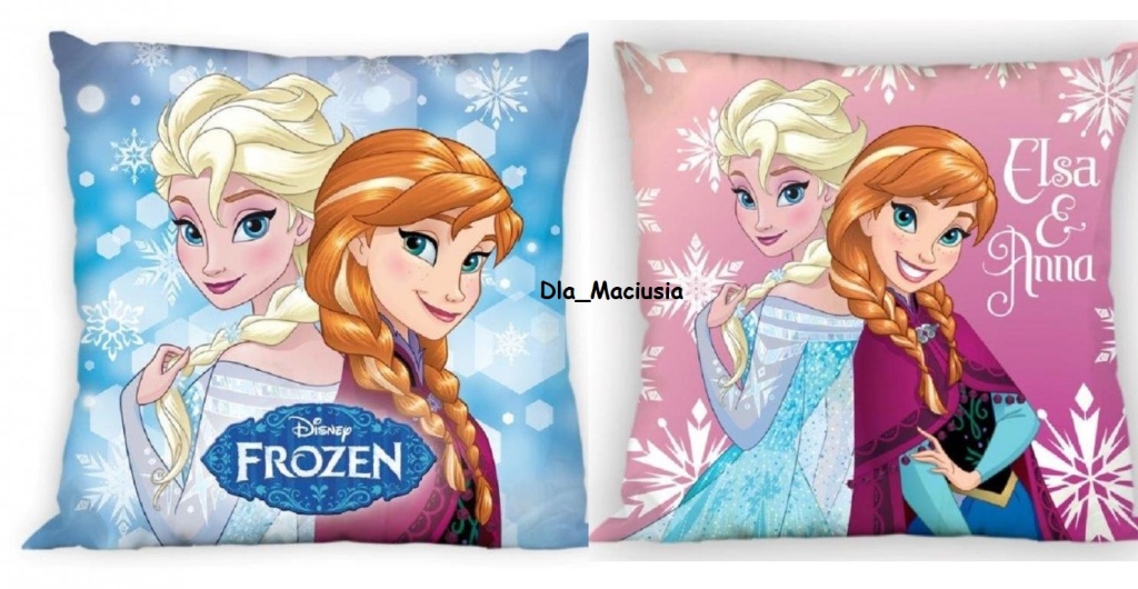 FROZEN 2 SZT. POSZEWKA  40 X 40 DISNEY  +TORBA EKO