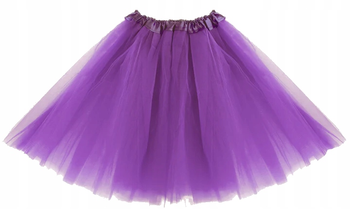 spódniczka tiulowa tutu dla dziewczynki 40cm strój przebranie fioletowa
