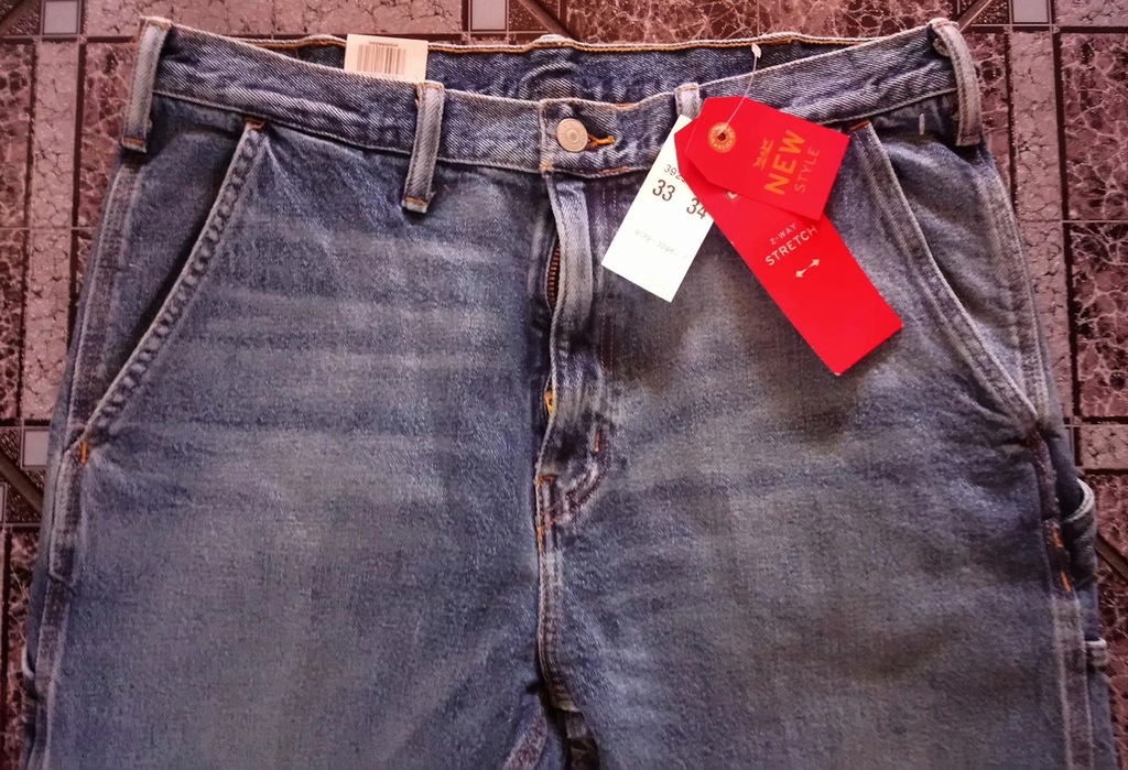 Levi Strauss SLIM Carpenter 33/34 84 cm pas USA