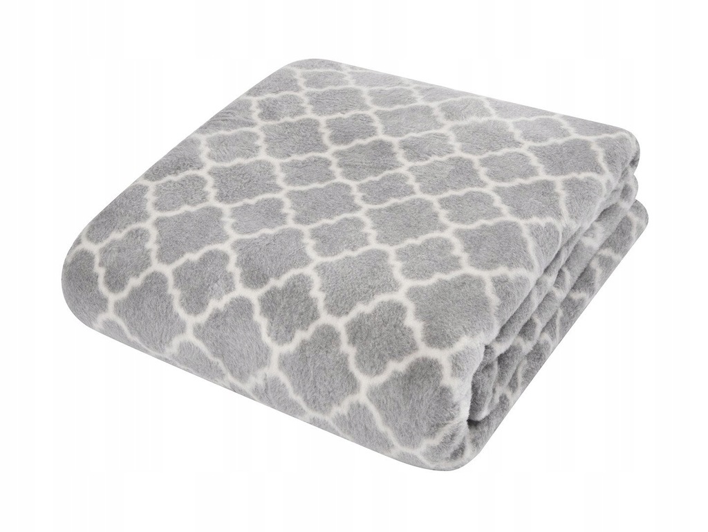 Koc Narzuta Marokańska Koniczyna Bedsure szary 9351024916 oficjalne