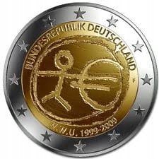 2 EURO NIEMCY 2009 D 10-LECIE UNI MENNICZA