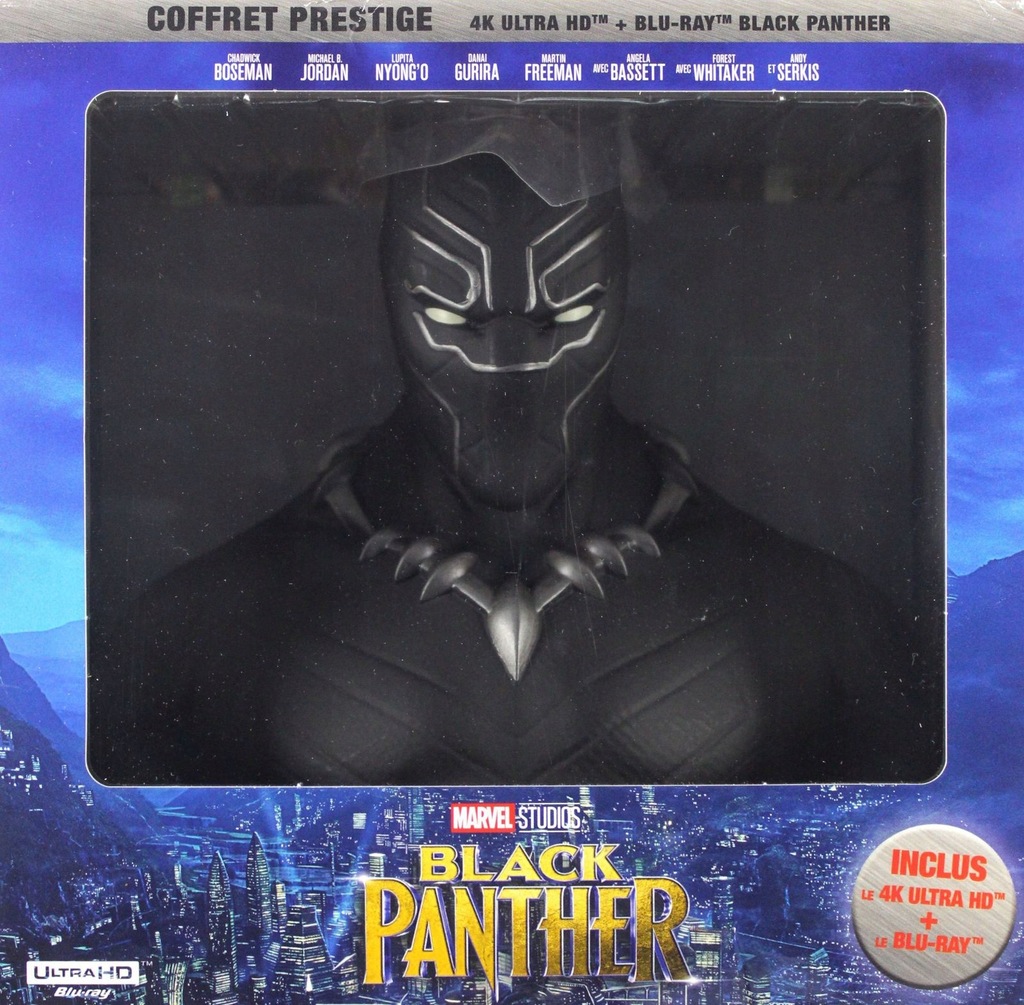 BLACK PANTHER (CZARNA PANTERA) BOX BLU-RAY 4K+BLU-