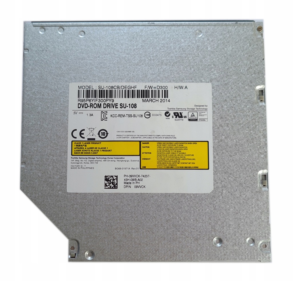 NAPĘD DVD TOSHIBA / SAMSUNG SU-108 DP/N 09WCK