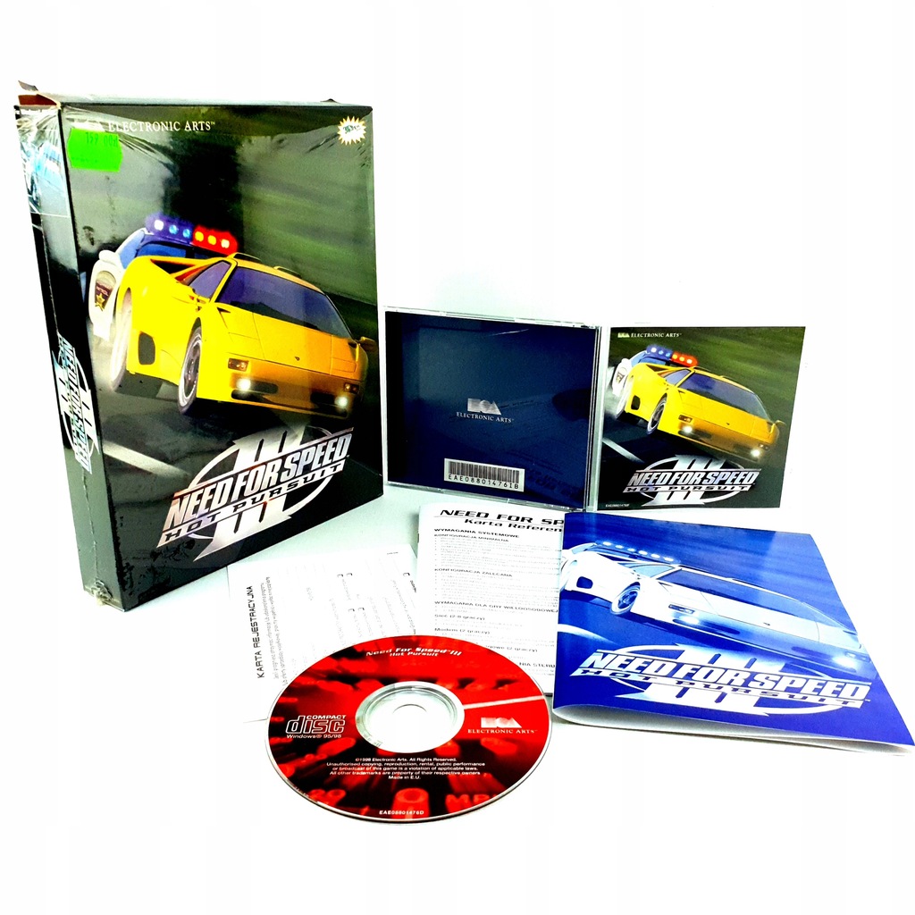 NEED FOR SPEED 3 III HOT PURSUIT BIG BOX PC PL