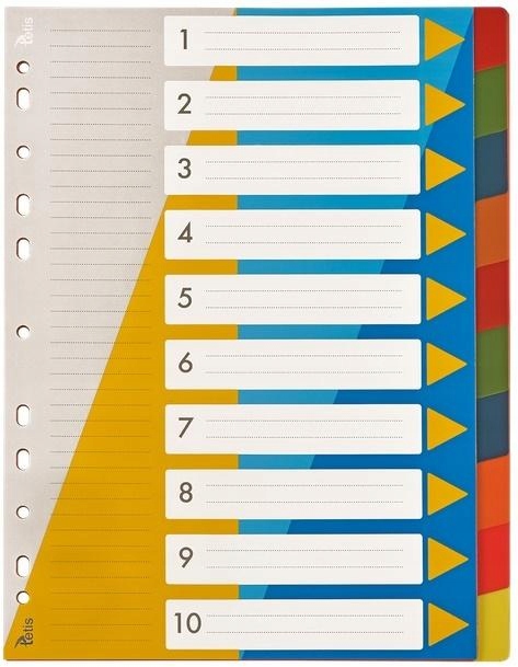 PRZEKŁADKI A4 PP NUMERYCZNE 1-10 BP630-10 -