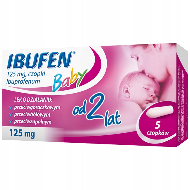Ibufen Baby ibuprofen 125 mg dla dzieci 5 czopków