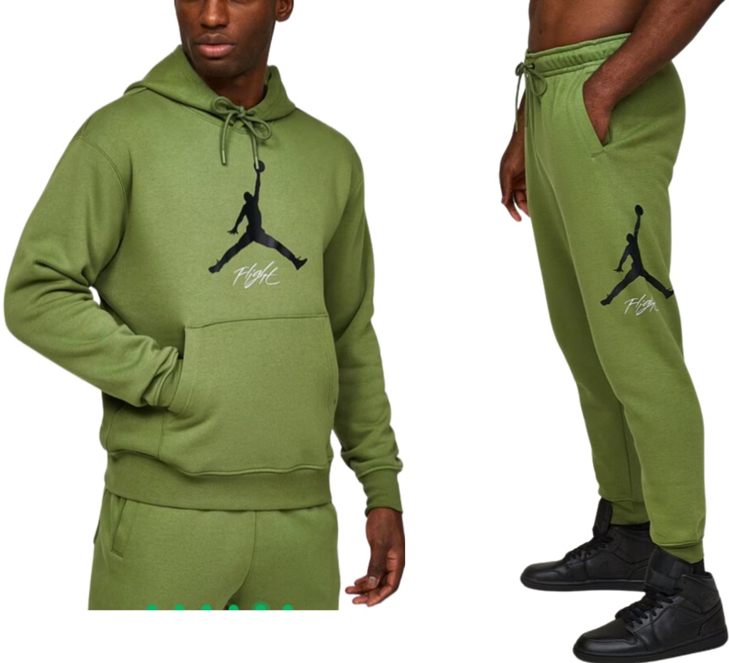 Dres Nike Jordan Męski Bawełniany r. M Komplet Bluza i Spodnie Ocieplany