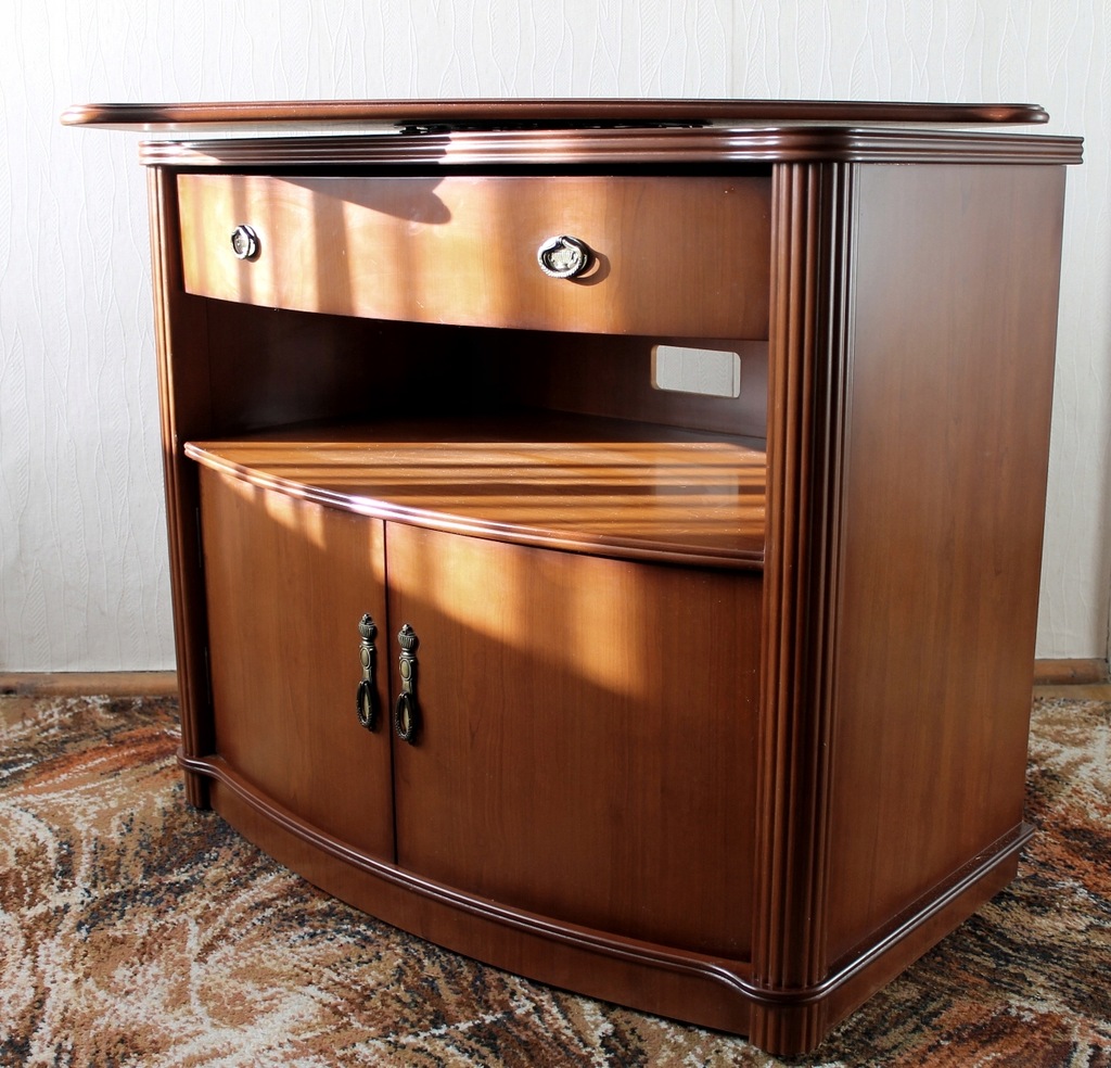 KOMODA BAREK SZAFKA DWA BLATY. BLAT OBROTOWY 360 stopni 85 x 48 cm, H=77 cm