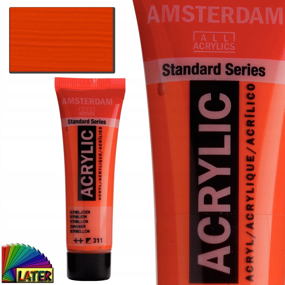 Farba akrylowa Amsterdam 20ml kolor vermilion 311