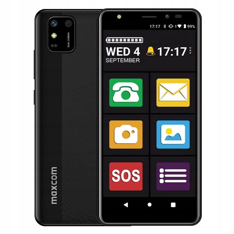 Smartfon MS 554 4G z aplikacją przyjazny ekran Max