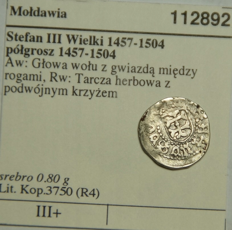 AM 80 - Mołdawia - półgrosz 1457 - 1504 Stefan III