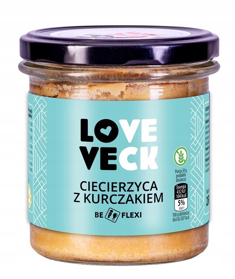 PASTA Z CIECIERZYCY Z KURCZAKIEM BEZGLUTENOWA 250G