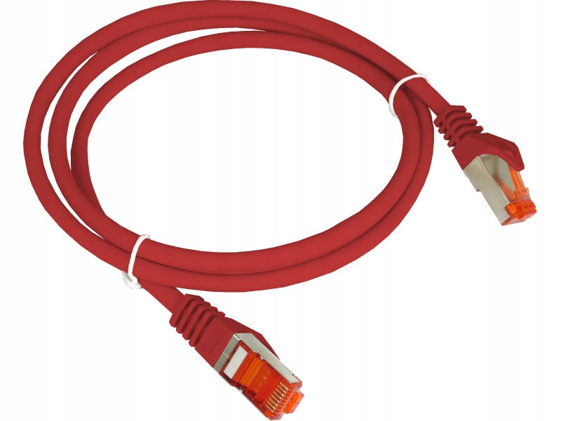 Patch-cord S/FTP kat.6A LSOH 5.0m czerwony ALANTEC