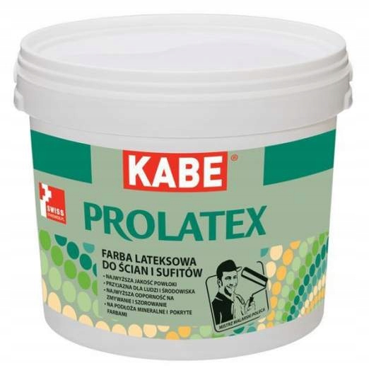 KABE PROLATEX Farba lateksowa do ścian sufitów 10l