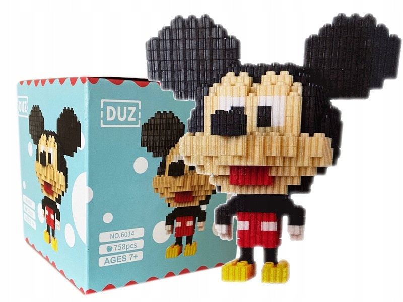 KLOCKI MAGIC BLOCK FIGURKA 3D MYSZKA MIKI 758 el