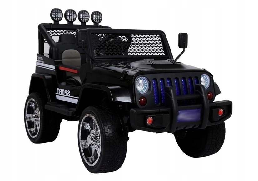 Auto na Akumulator Samochód Jeep Czarny 4x45W