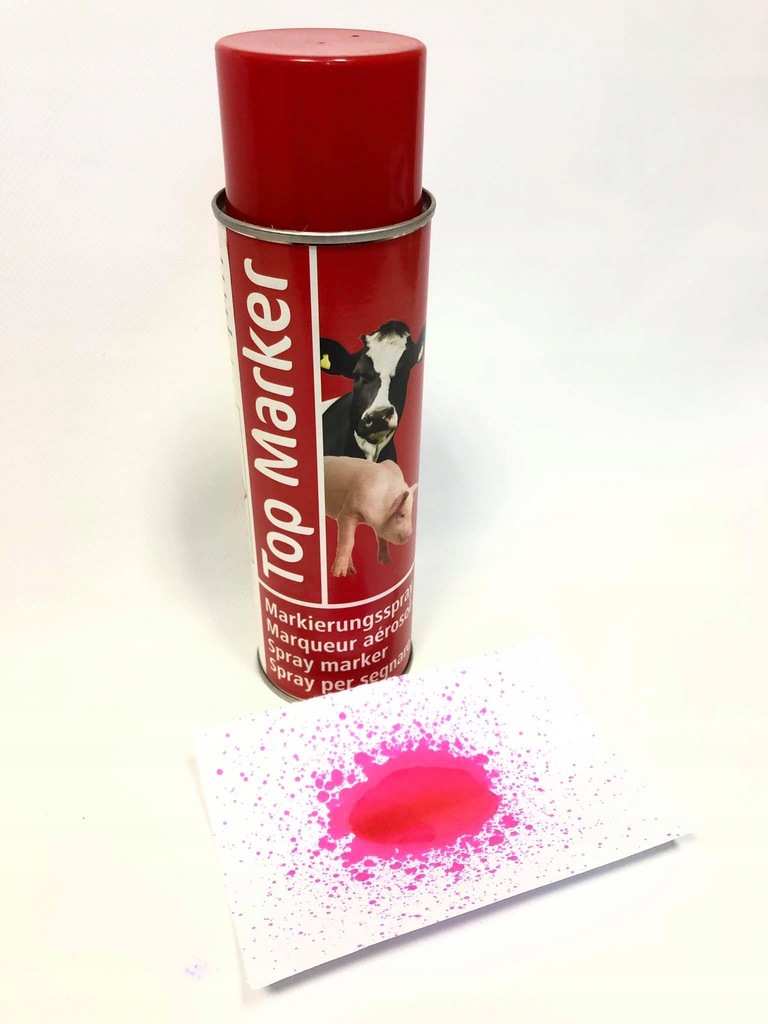 Spray do znakowania, TopMarker 500 ml, czerwony