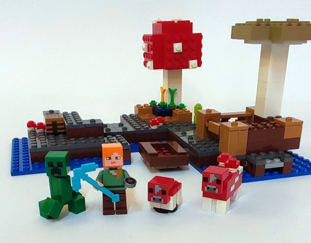 LEGO 21129 Minecraft - Grzybowa wyspa 100% komplet - 12168330950 - oficjalne archiwum Allegro