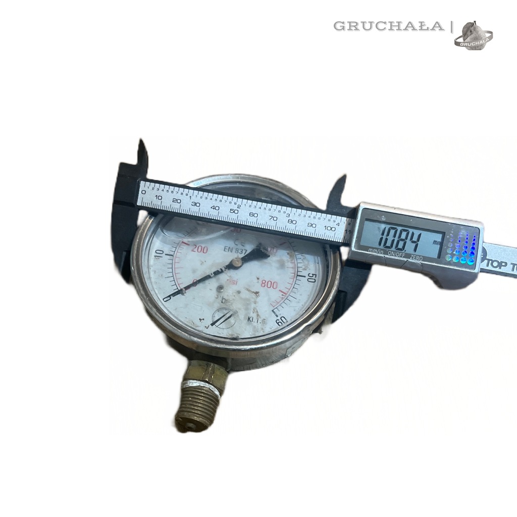 Manometr Gliceryna EN 837 kl. 1.6, 60 bar , 800 psi