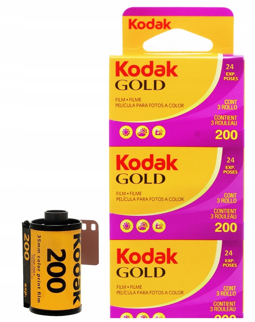 Купить Цветная пленка Kodak Gold 200/24, 1 шт из мультипака: отзывы, фото, характеристики в интерне-магазине Aredi.ru