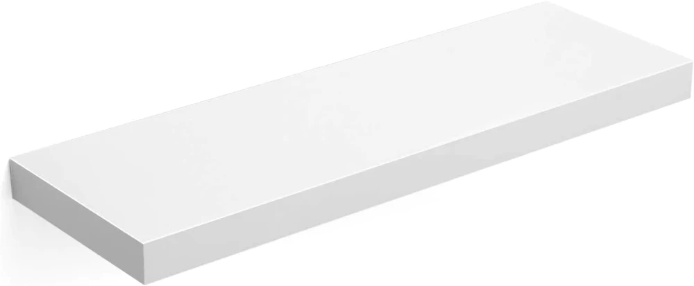 Półka ścienna VASAGLE Rezan, biała 60 x 20 x 3,8 cm półka pływająca