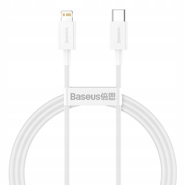 BASEUS KABEL DO ŁADOWAREK USB-C DO LIGHTNING BASEUS SUPERIOR SERIES, 20W, P