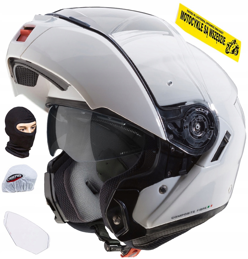 SZCZĘKOWY KASK MOTOCYKLOWY CABERG LEVO BLENDA XL