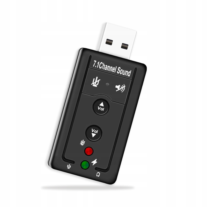 Купить ЗВУКОВАЯ КАРТА USB 7.1, ГНЕЗДО ДЛЯ МИКРОФОНА, НАУШНИКИ: отзывы, фото, характеристики в интерне-магазине Aredi.ru