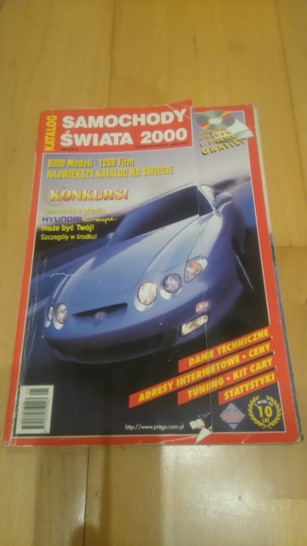 katalog samochody świata 2000r.