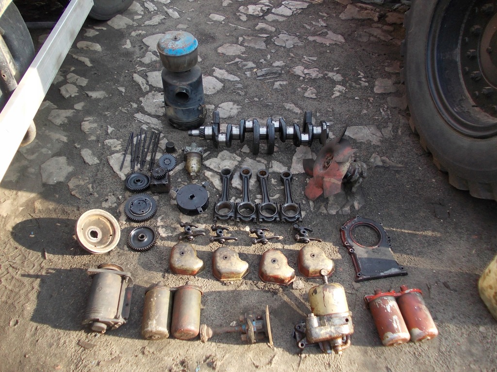 silnik zetor 7211 cześci wał korbowy ursus c 360