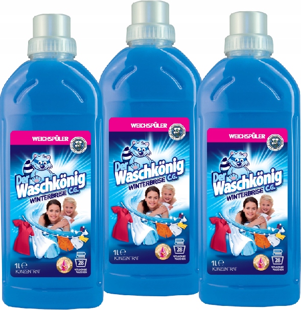 Waschkonig Płyn Do Płukania Tkanin Winter 3x1L