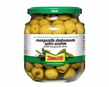 Manzanilla Oliwka o smaku anchois 350g Zambudio