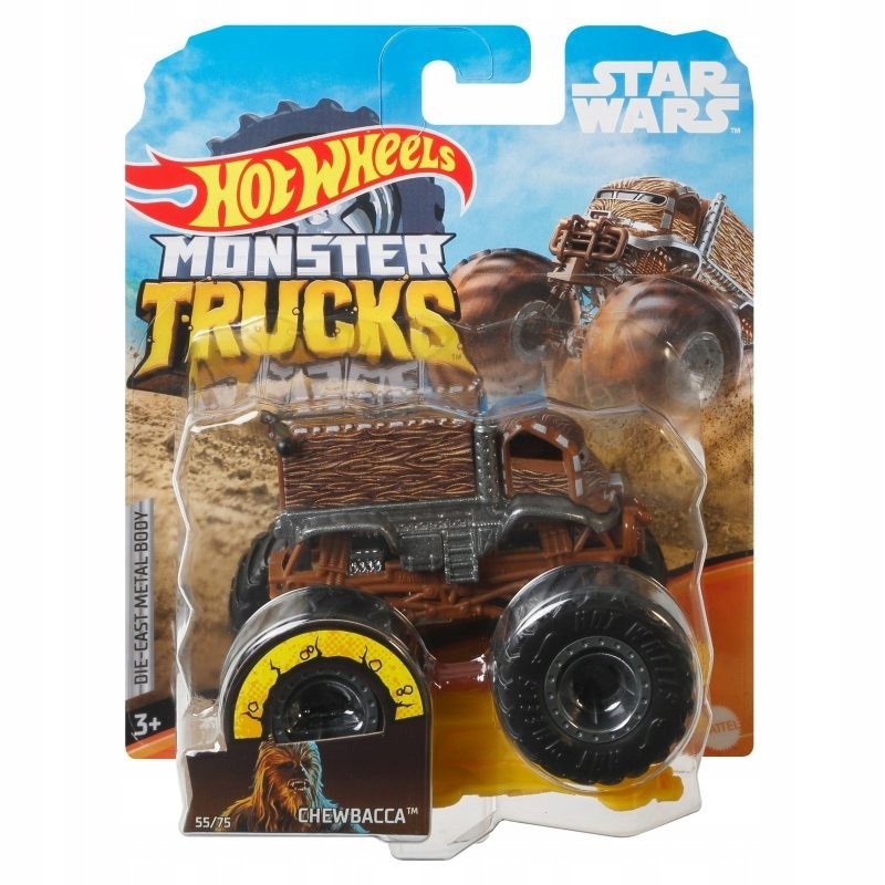 HOT WHEELS Pojazd Monster Truck - Chewbacca
