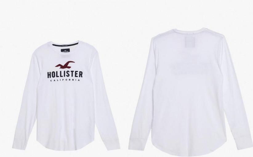 C12I016 BLUZKA Z DŁUGIM RĘKAWEM HOLLISTER CO. XL