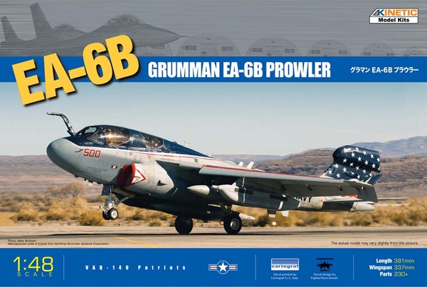 Grumman EA-6B Prowler Kinetic K48022 skala 1/48