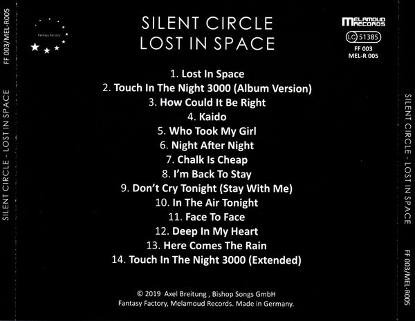 Купить Silent Circle - Lost In Space 2019 CD-АЛЬБОМ: отзывы, фото, характеристики в интерне-магазине Aredi.ru