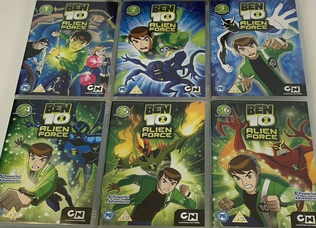 Ben 10 Alien Force DVD PEŁNA KOLEKCJA - 9 płyt