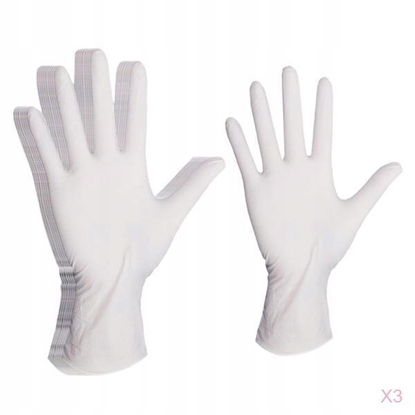 Jednorazowe rękawiczki nitrylowe Biały