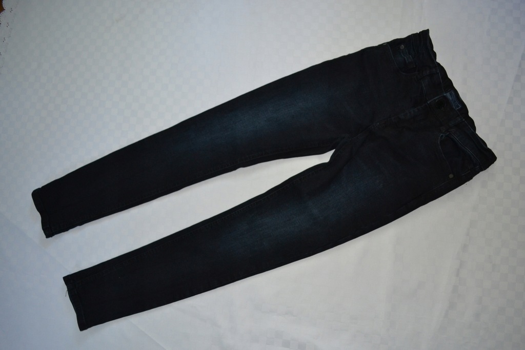 NEXT jeansy spodnie rurki granatowe 12lat 152
