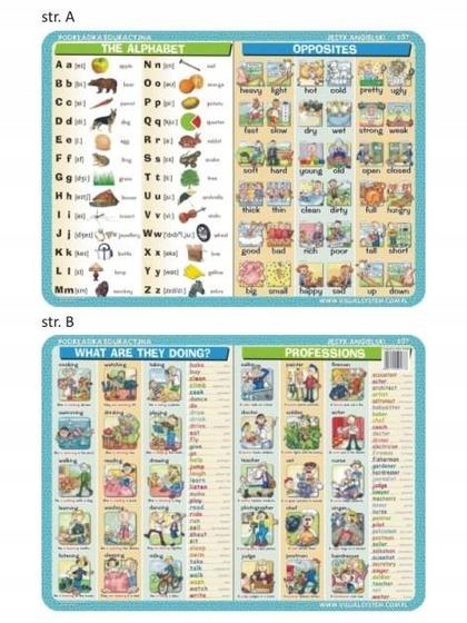 Podkładka edu. 037 - The alphabet, opposites.. /Vi