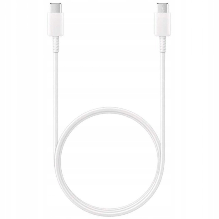 Kabel typ C- typ C biały 1m 2A