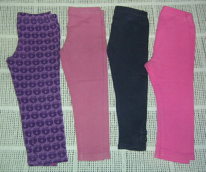 4 X LEGGINSY roz 2-3 latka...POLECAM