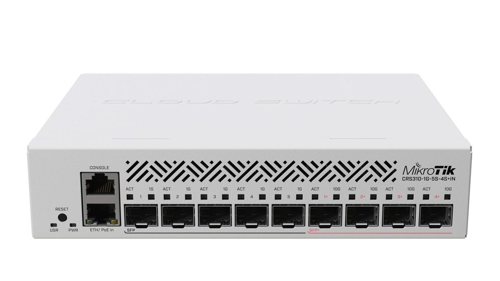 MikroTik Cloud Router Switch, CRS310-1G-5S-4S+IN